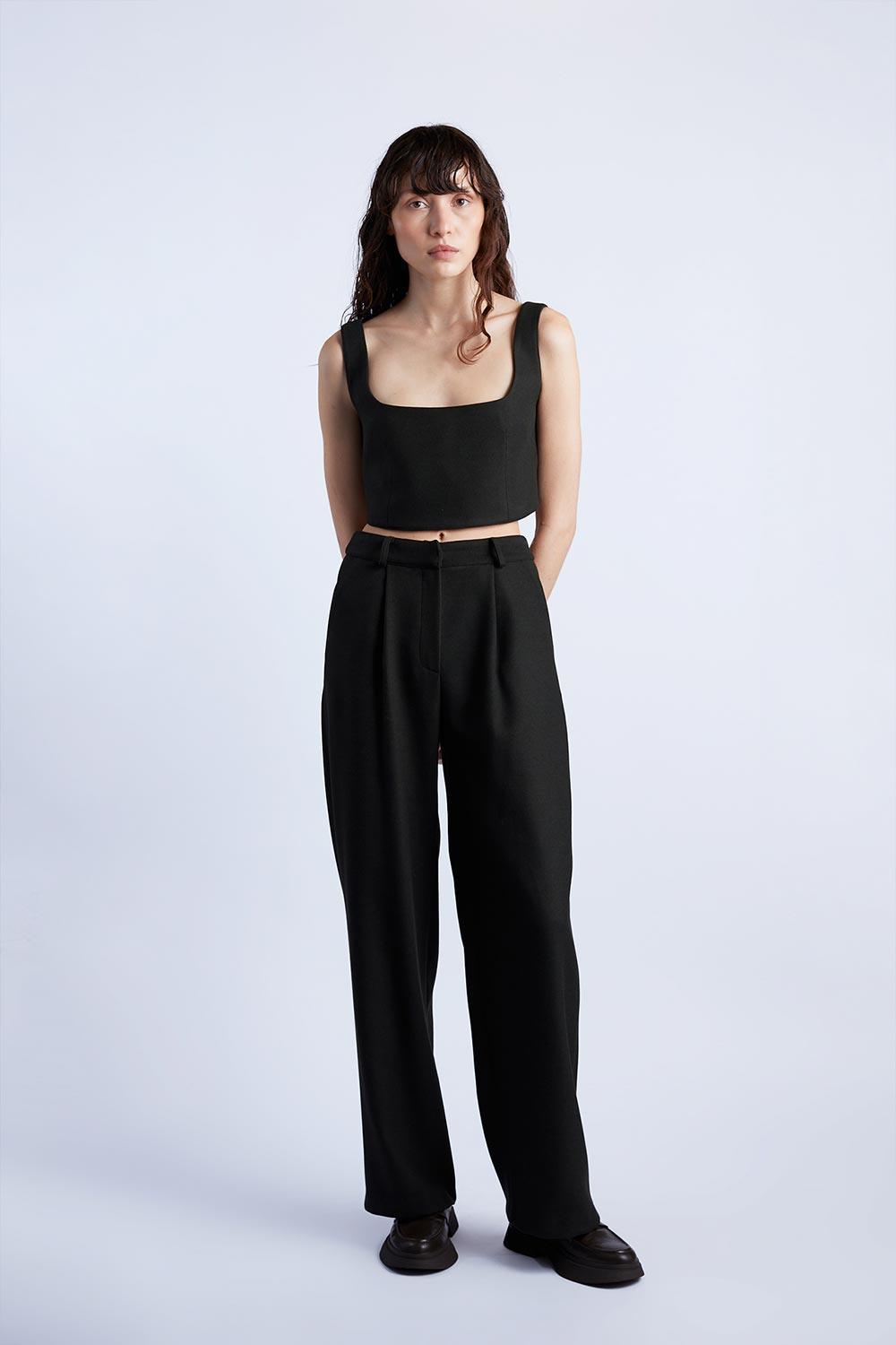 Wabi Sabi-Anchor Antrasit Kaşe Pantolon-Pantolon-1-Milagron.com