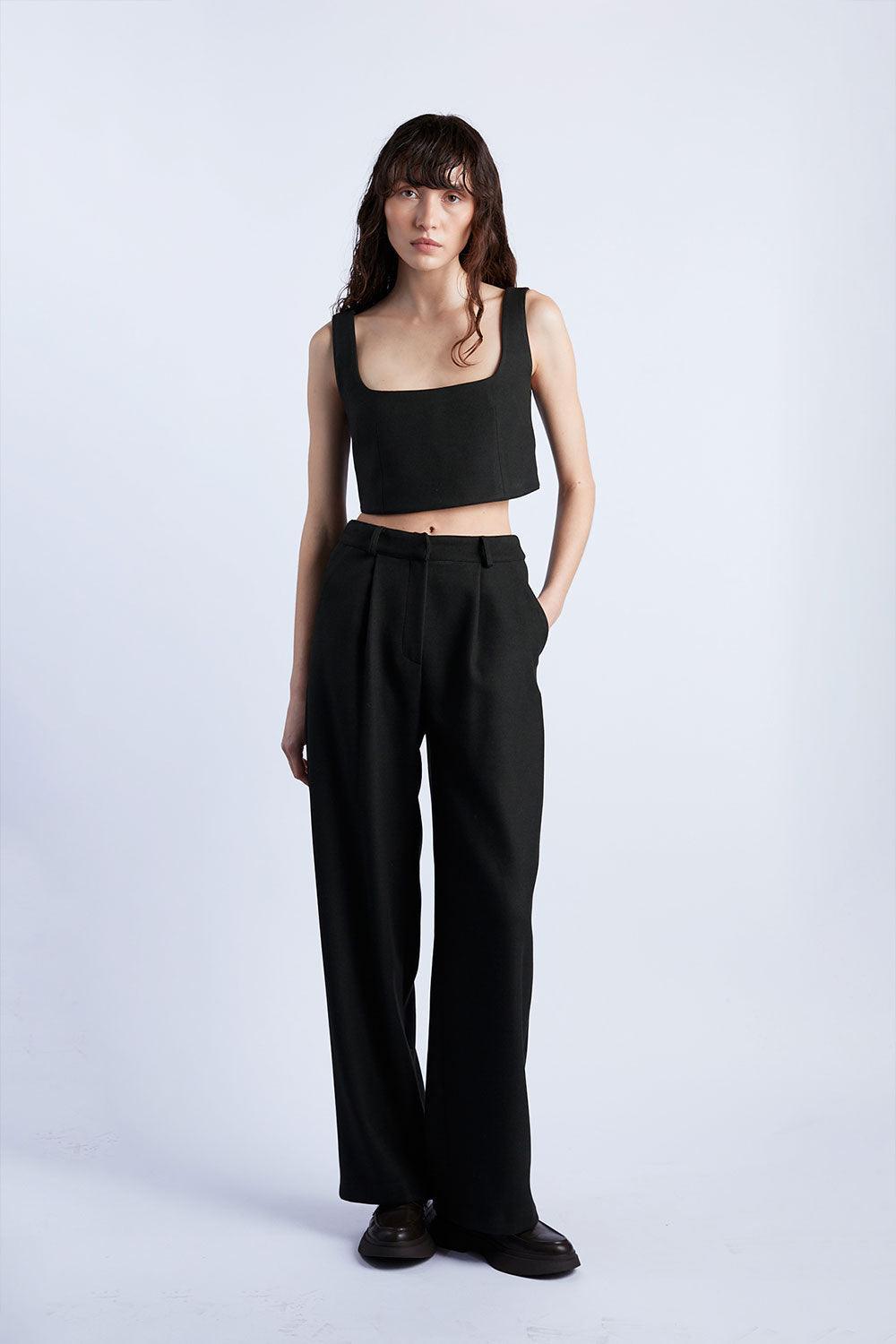 Wabi Sabi-Anchor Antrasit Kaşe Pantolon-Pantolon-2-Milagron.com