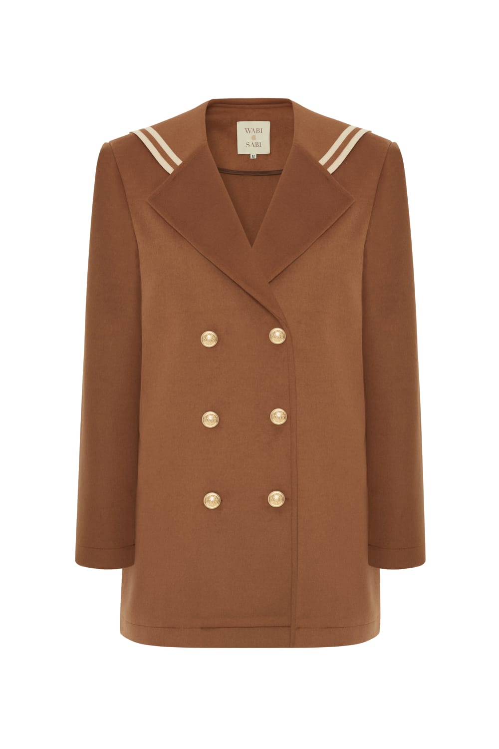 Wabi Sabi-Binocular Taba Kaşmir Elbise-Elbise-1-Milagron.com