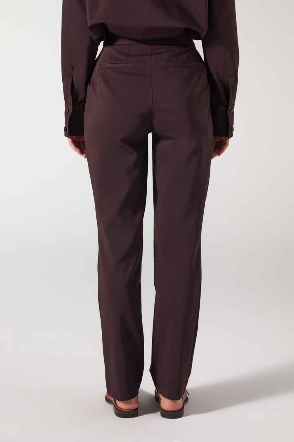 Wabi Sabi-Browne Pantolon-Kumaş Pantolon-2-Milagron.com