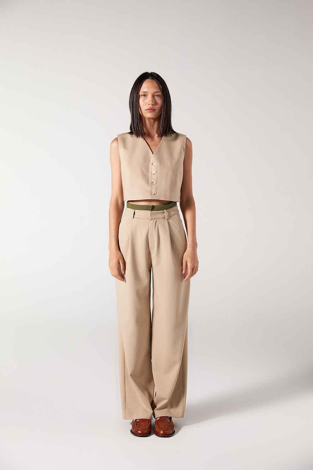 Wabi Sabi-Cle Bej Yelek-Yelek-1-Milagron.com