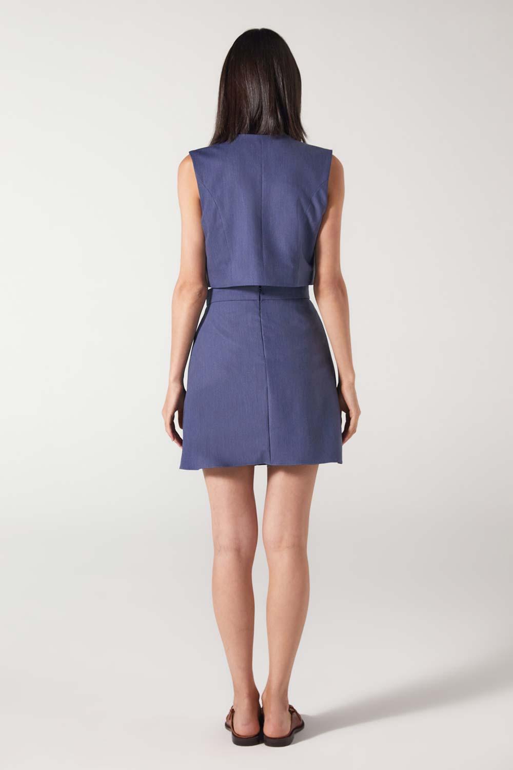 Wabi Sabi-Cle Mavi Yelek-Yelek-4-Milagron.com