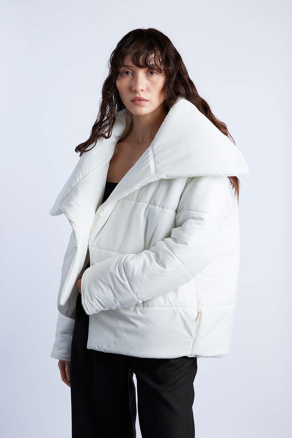 Wabi Sabi-Cozy Beyaz Asimetrik Mont-Mont-1-Milagron.com