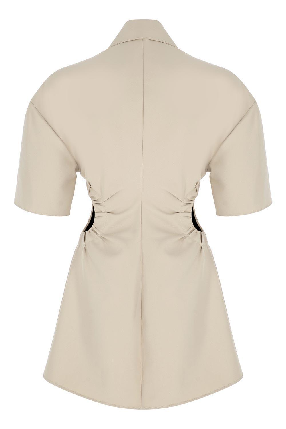 Wabi Sabi-Dorato Bej Elbise-Elbise-2-Milagron.com