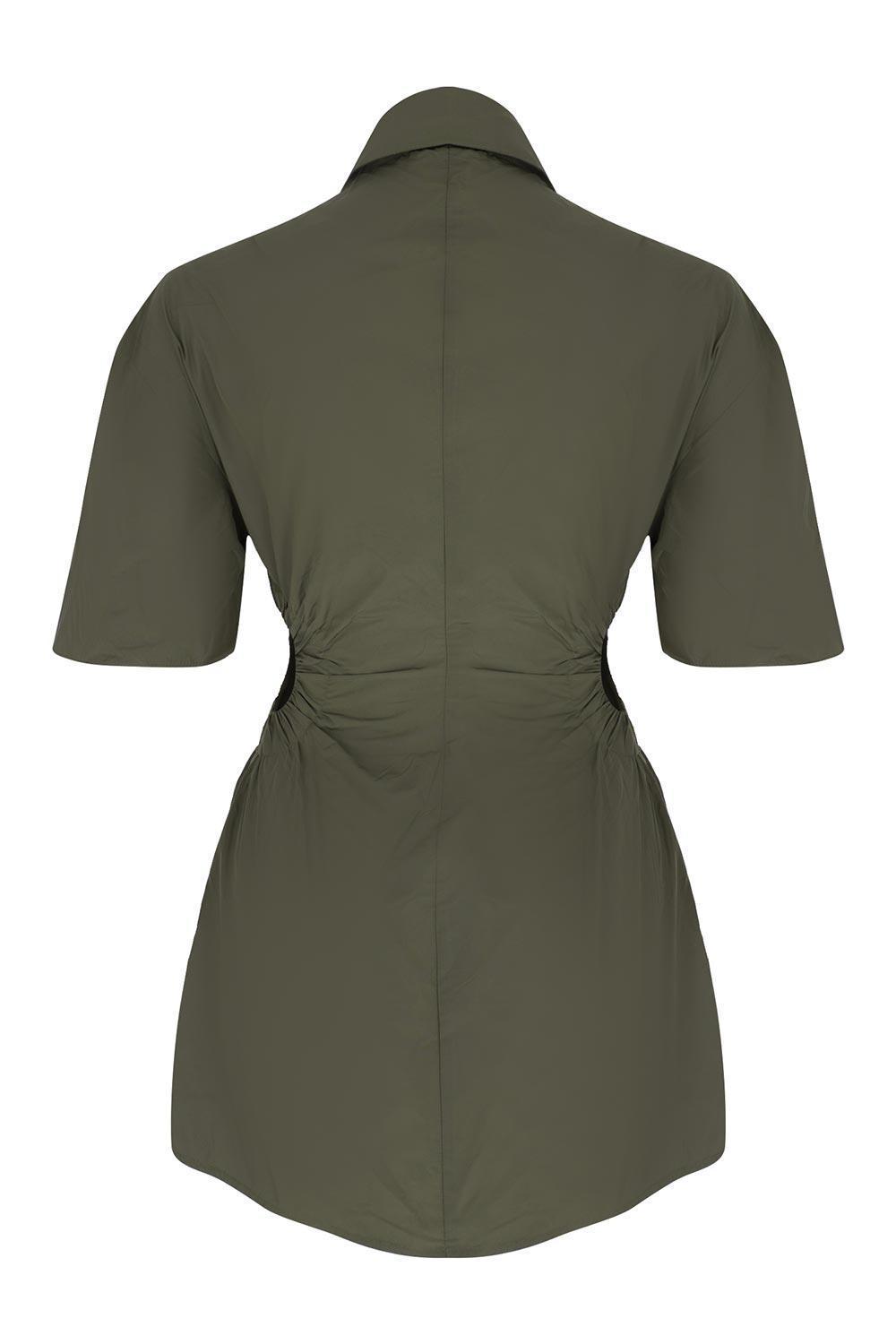 Wabi Sabi-Dorato Haki Elbise-Elbise-2-Milagron.com