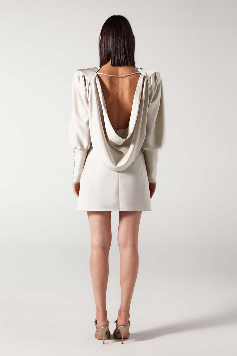 Wabi Sabi-Mbç Bej Mini Saten Etek-Etek-5-Milagron.com