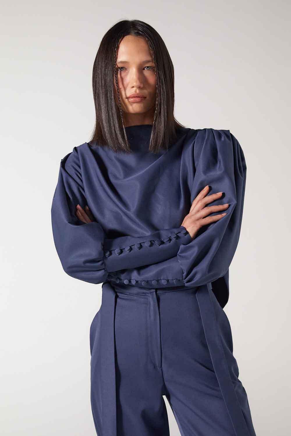 Wabi Sabi-Mbç Pasifik Mavisi Vatkalı Top-Top-1-Milagron.com