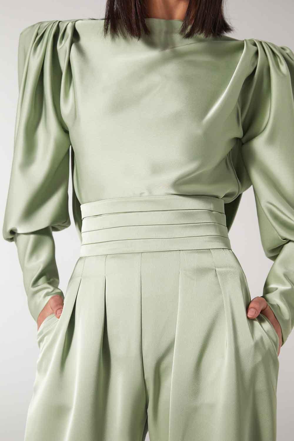 Wabi Sabi-Mbç Su Yeşilil Pantolon-Pantolon-4-Milagron.com