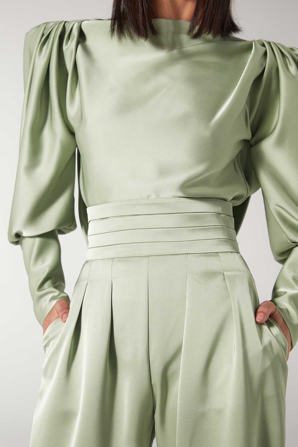 Wabi Sabi-Mbç Yeşil Vatkalı Top-Top-6-Milagron.com