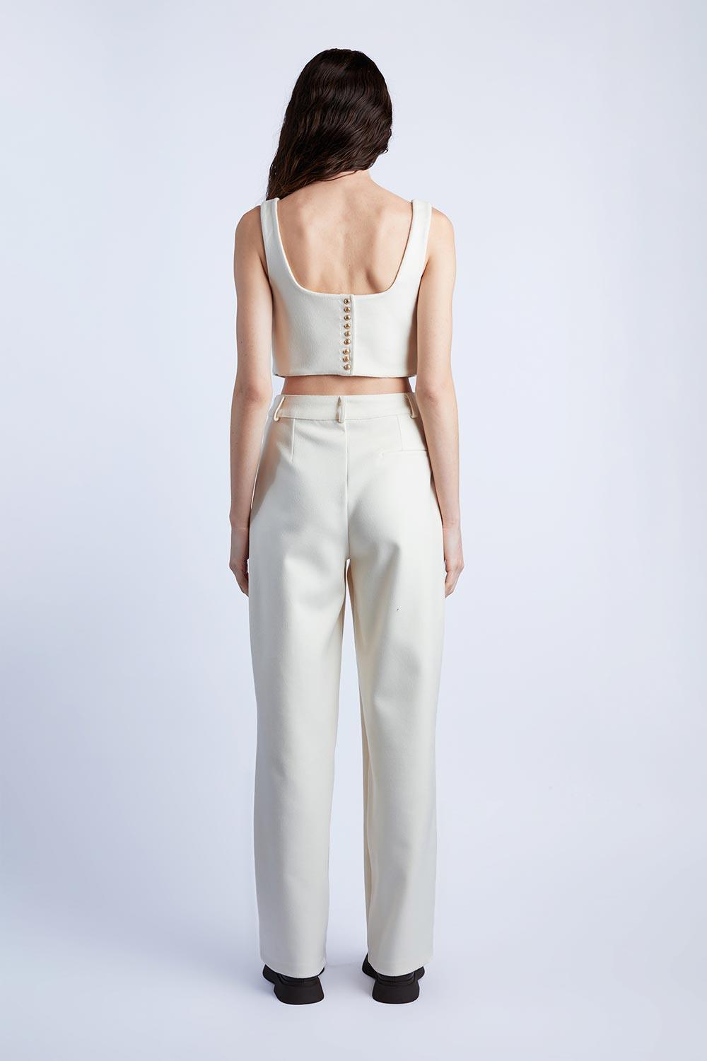 Wabi Sabi-Sail Bej Kaşmir Pantolon-Kumaş Pantolon-5-Milagron.com