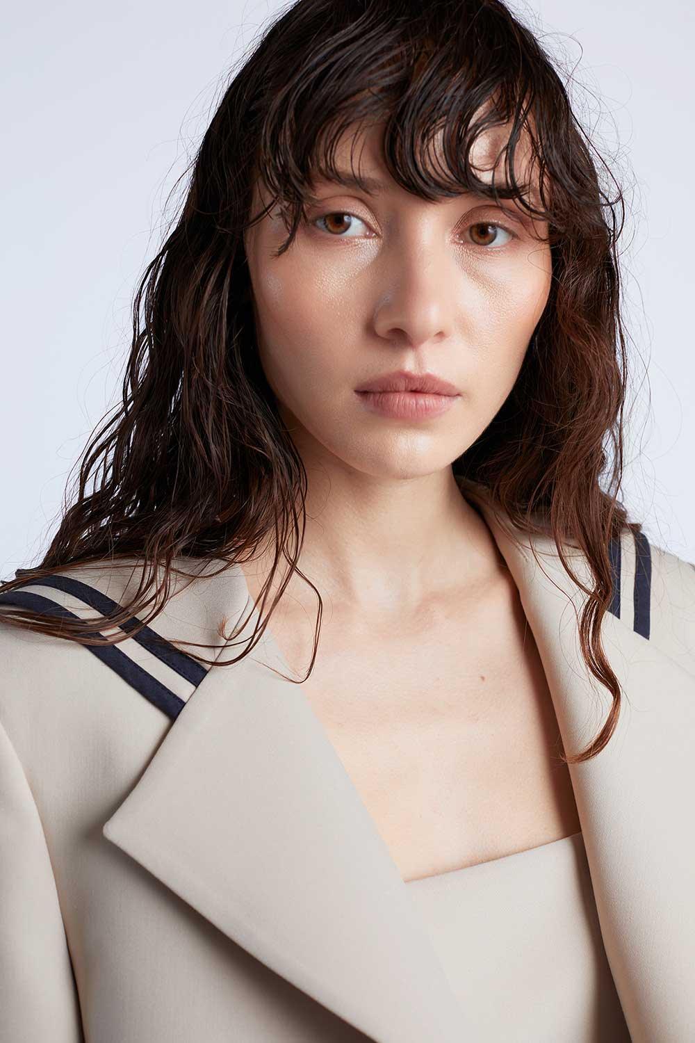 Wabi Sabi-Sail Crop Bej Ceket-Ceket-3-Milagron.com