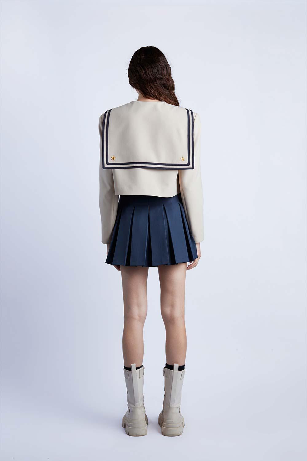 Wabi Sabi-Sail Crop Bej Ceket-Ceket-4-Milagron.com