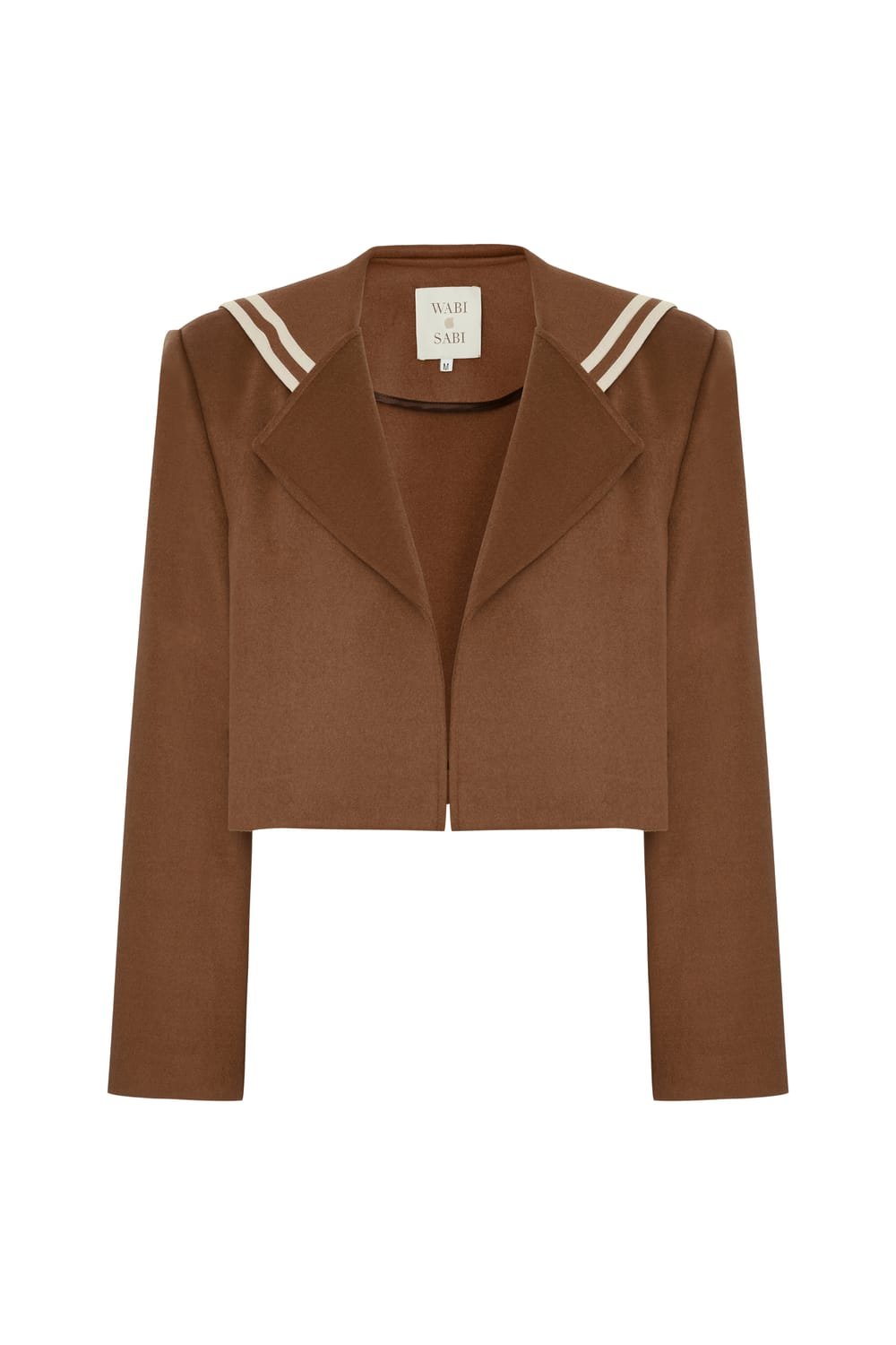 Wabi Sabi-Sail Crop Taba Kaşmir Ceket-Ceket-1-Milagron.com