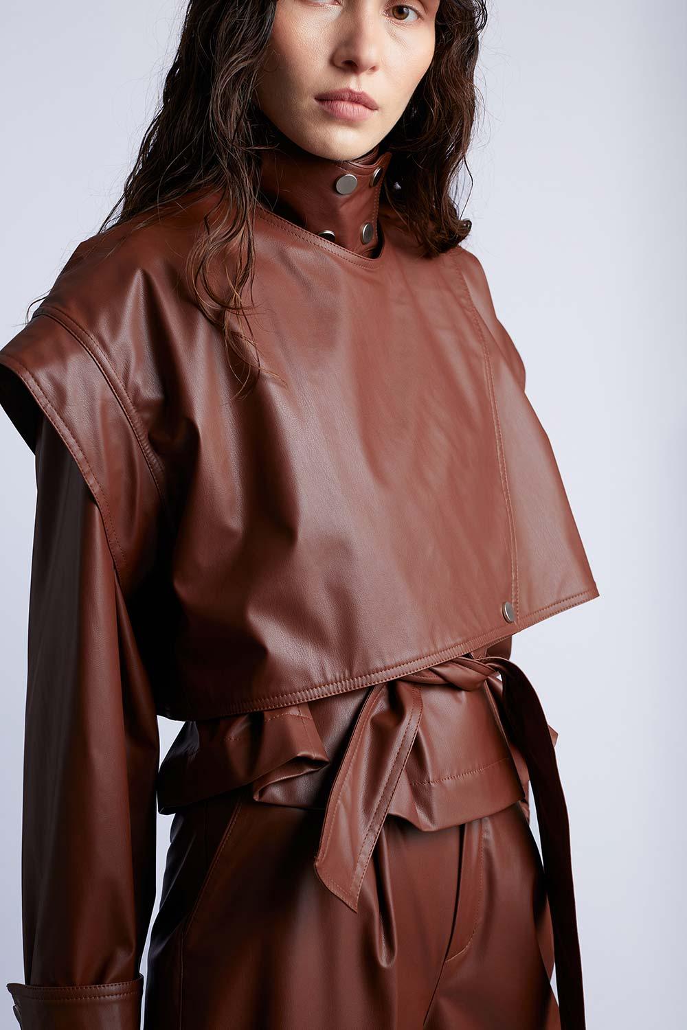 Wabi Sabi-Sheryl Deri Ceket-Ceket-4-Milagron.com