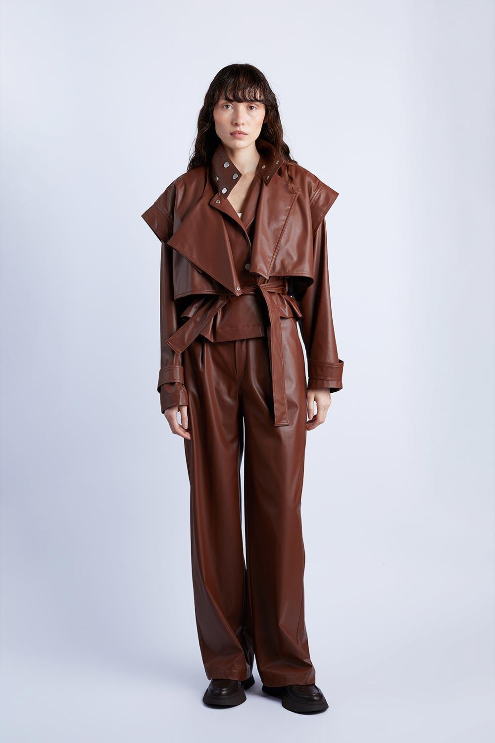 Wabi Sabi-Sheryl Taba Deri Pantolon-Deri Pantolon-2-Milagron.com