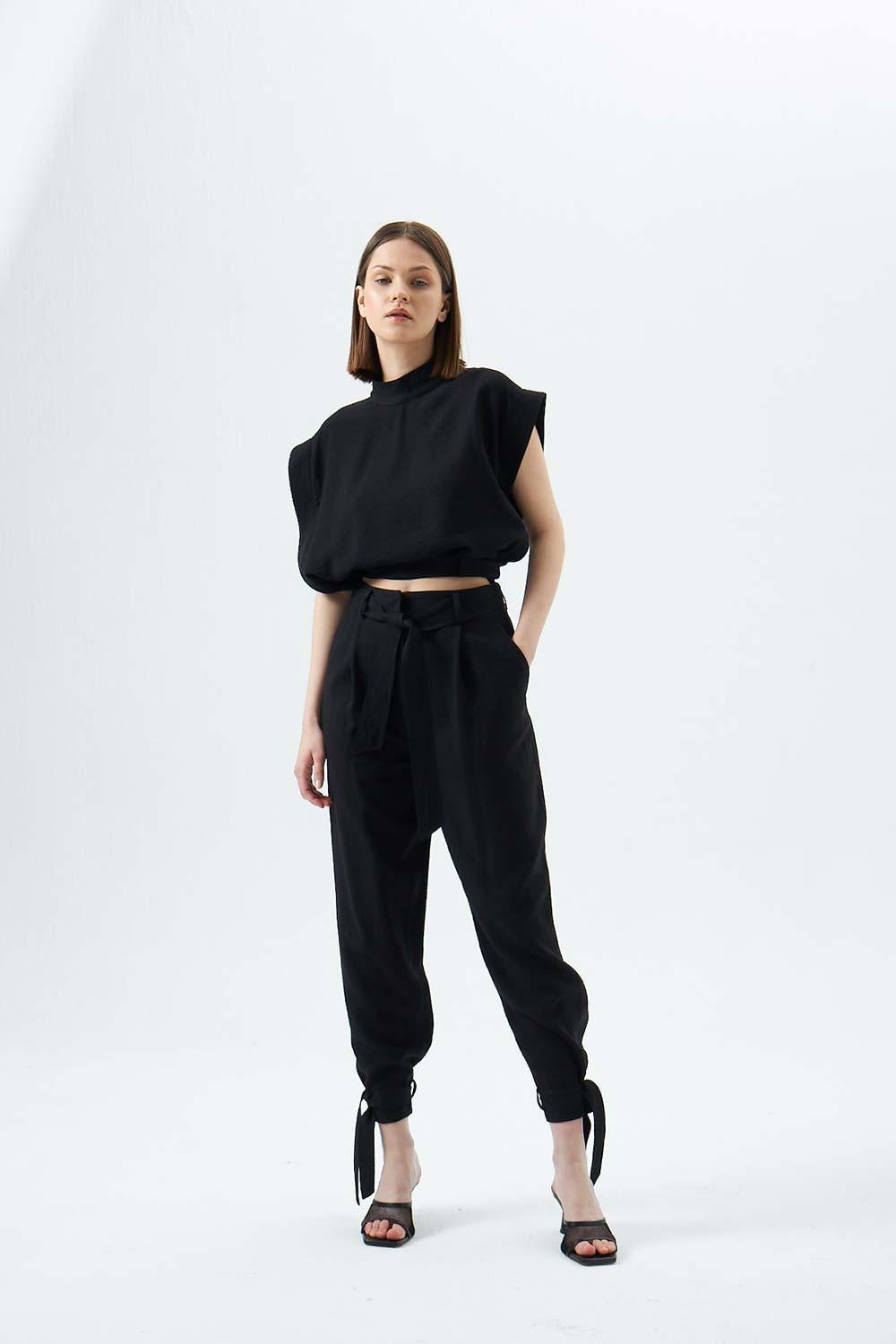 Wabi Sabi-Tyra Siyah Pantolon-Pantolon-1-Milagron.com