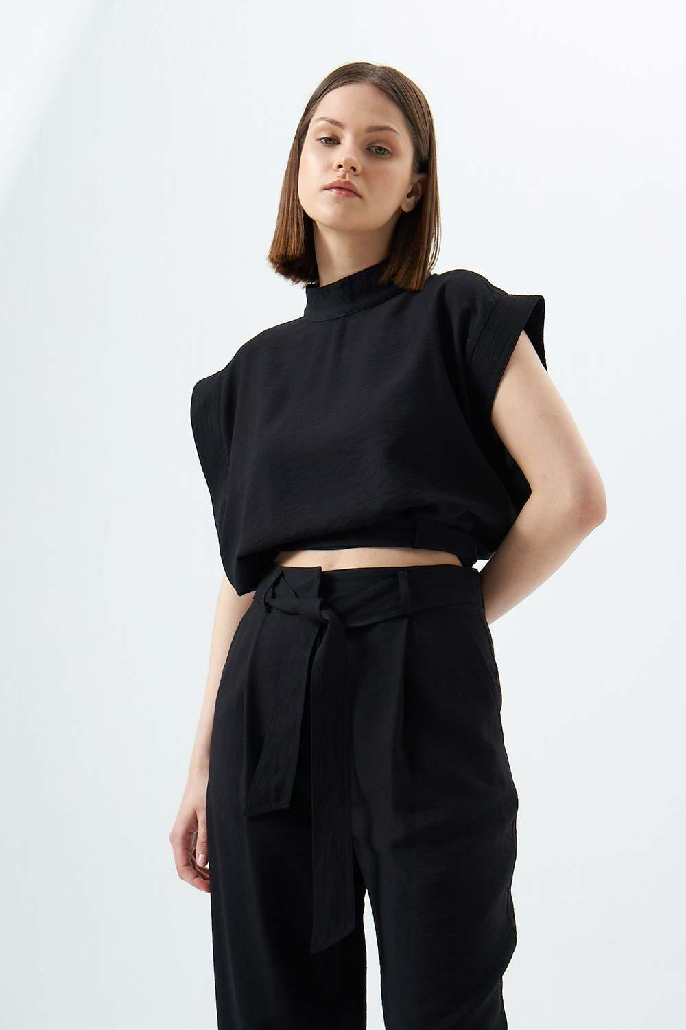 Wabi Sabi-Tyra Siyah Pantolon-Pantolon-2-Milagron.com