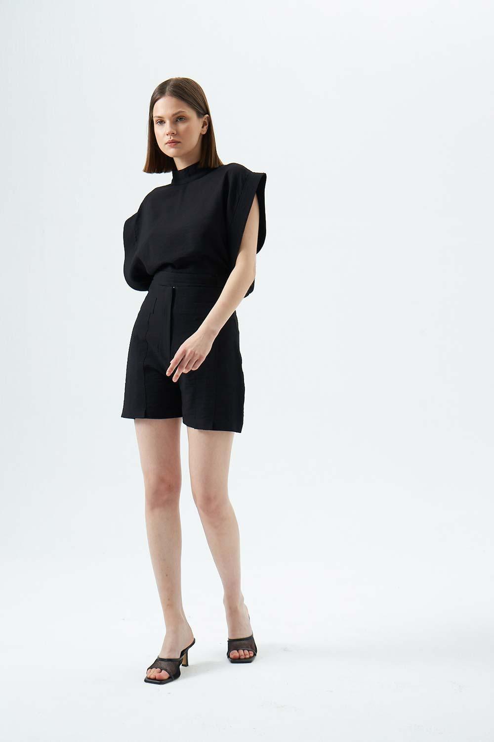 Wabi Sabi-Tyra Top Siyah-Top-5-Milagron.com