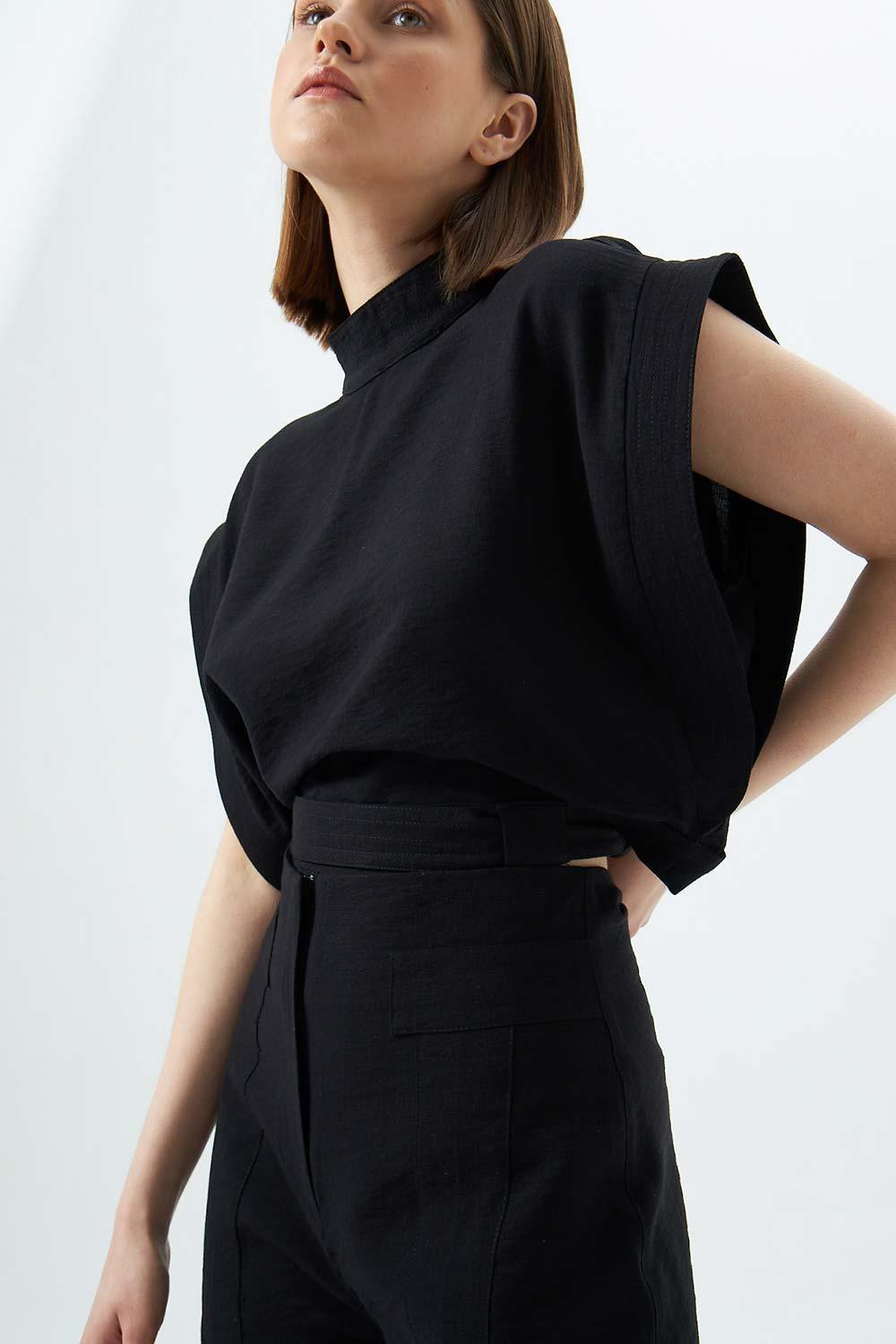 Wabi Sabi-Tyra Top Siyah-Top-6-Milagron.com