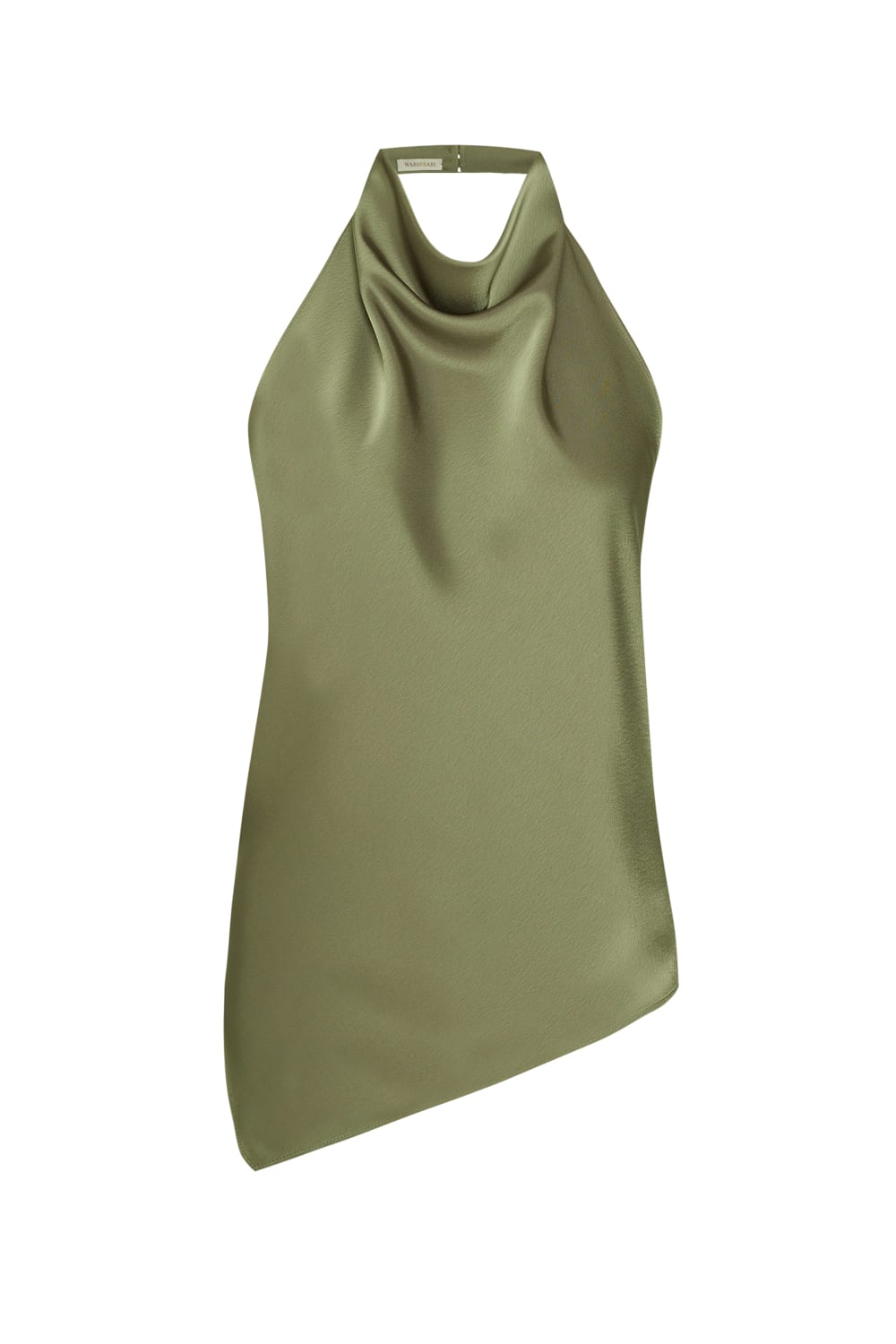 Wabi Sabi-Vento Haki Saten Top-Bluz-1-Milagron.com