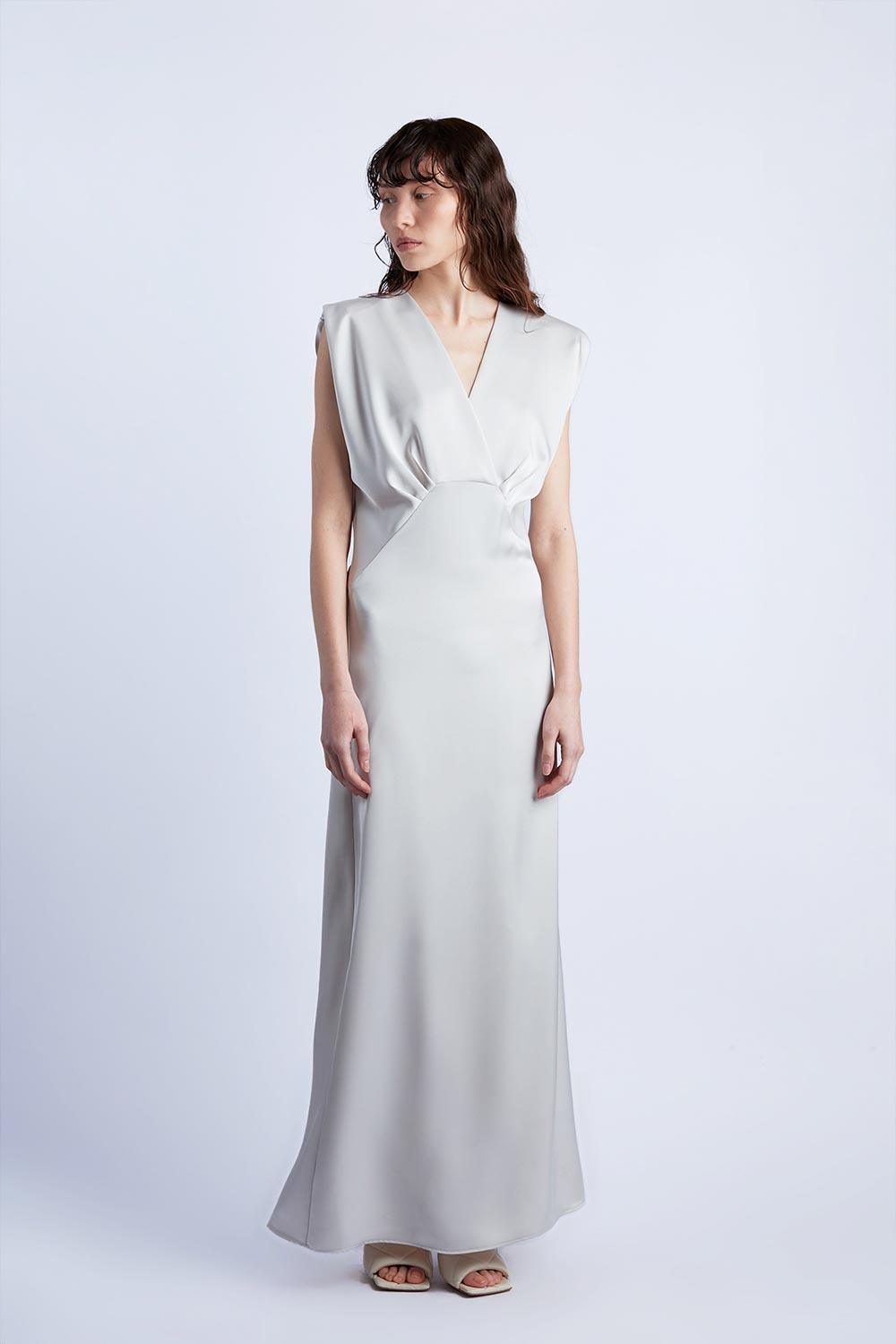 Wabi Sabi-Ws X Mag Bej Aries Maxi Elbise-Elbise-2-Milagron.com