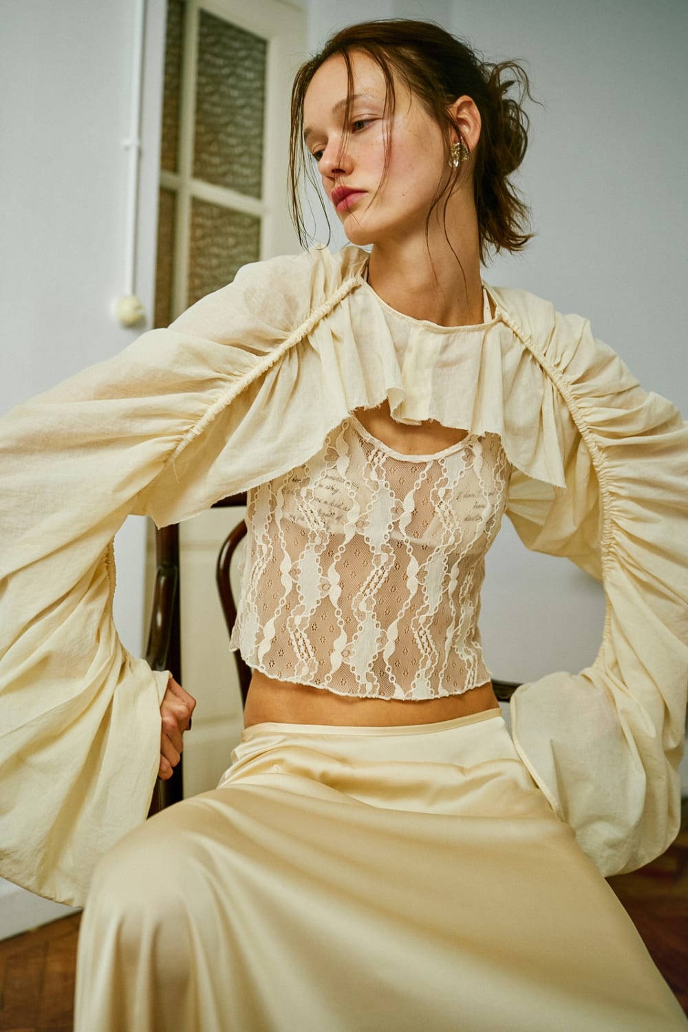 Cabriole Büzgülü Bolero - 0