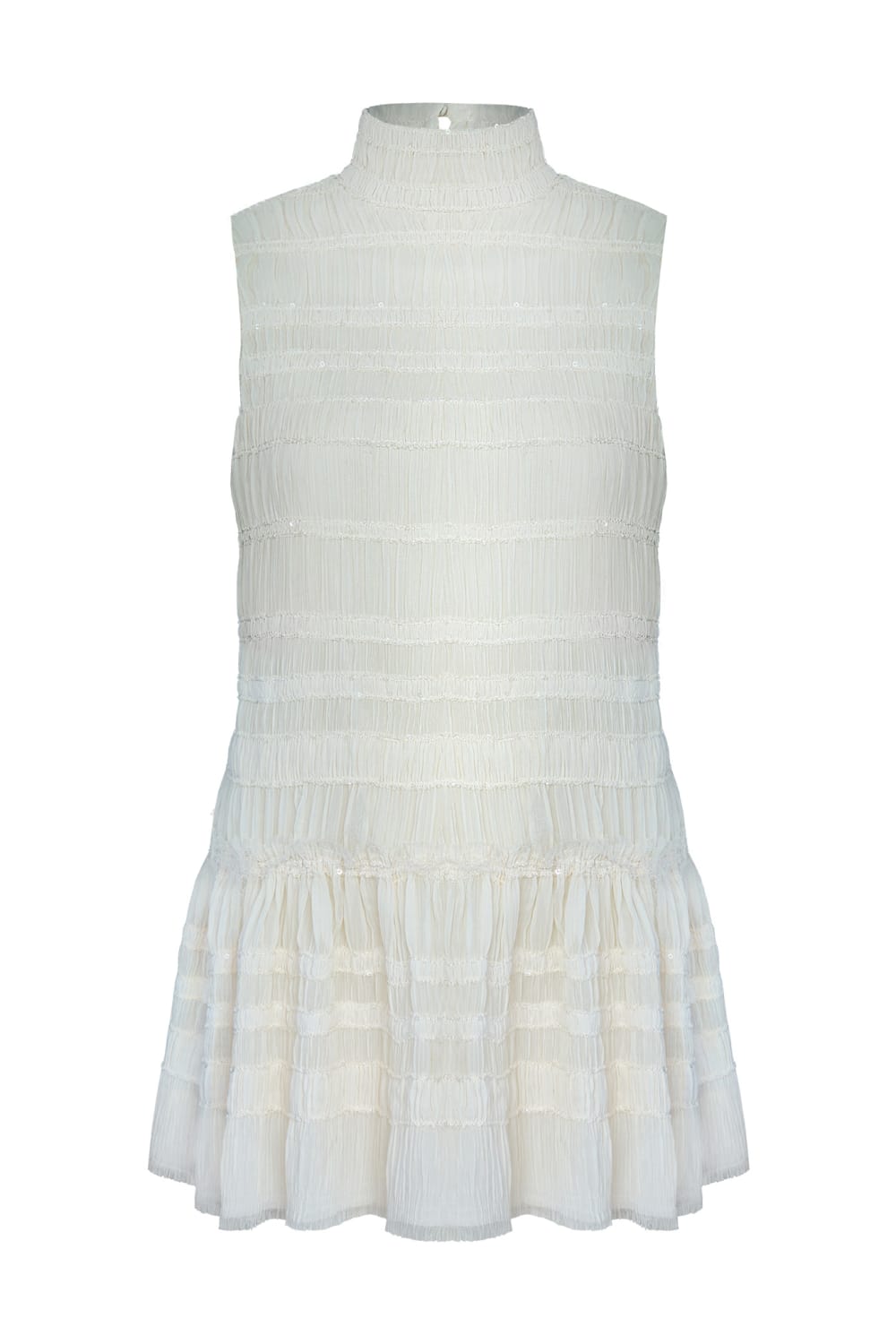 Échappé Kırışık Dokulu Şifon Elbise - 1