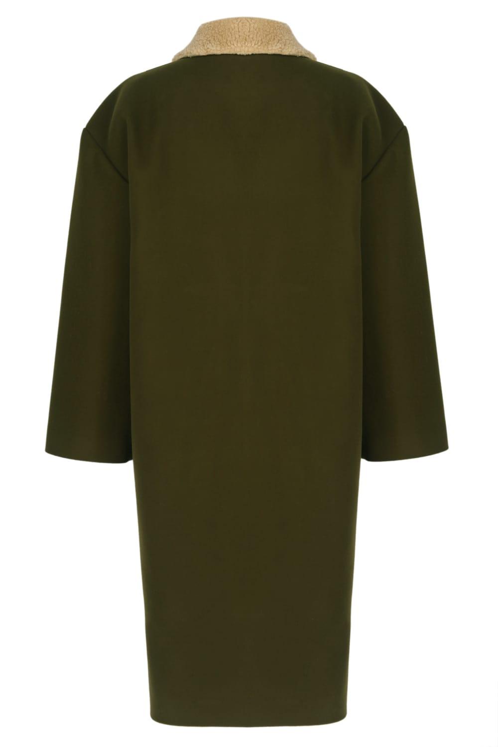 Wayt-Man In The Moon Ay Düğmeli Yeşil Palto-Kaban-2-Milagron.com