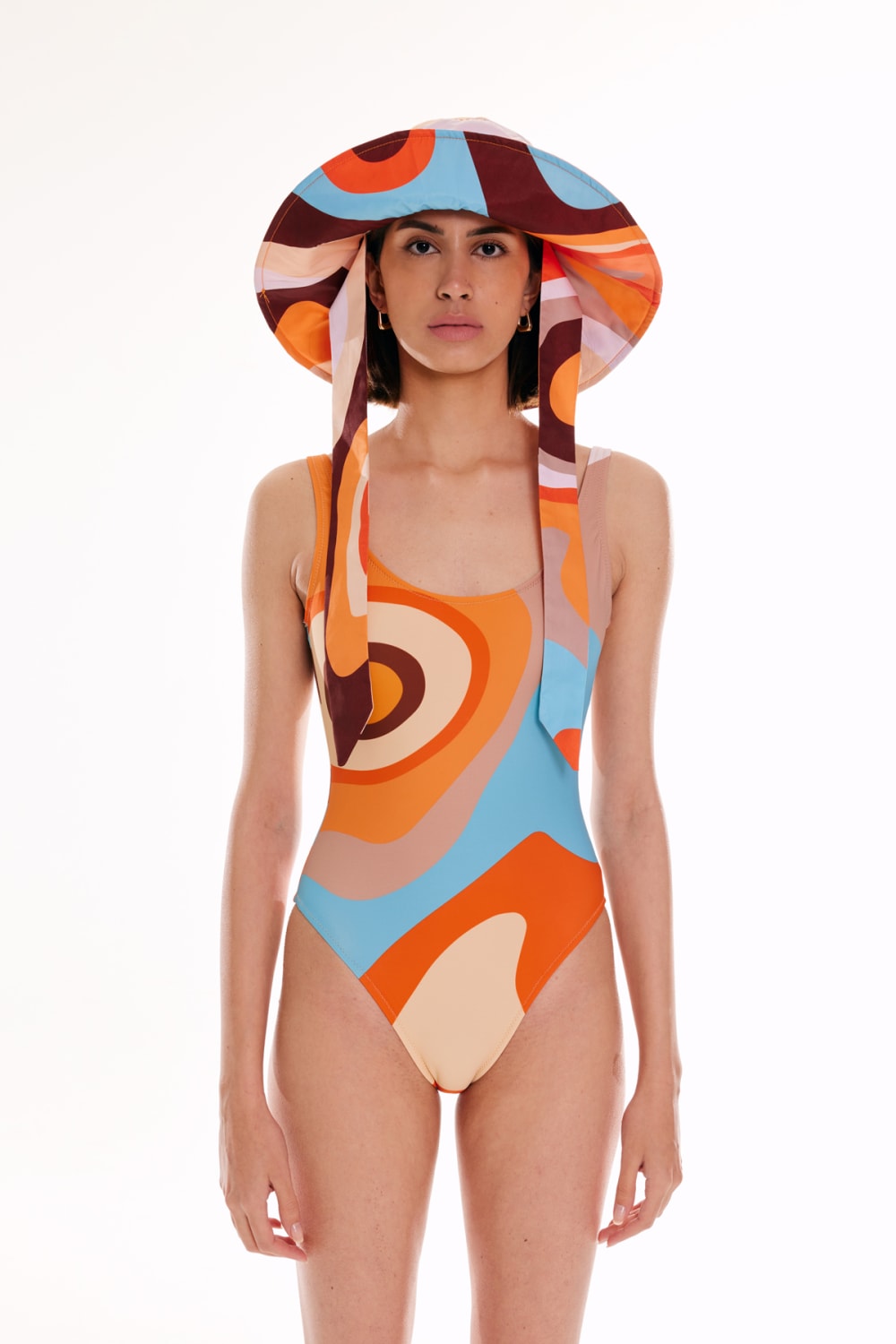 Wayt-Mars İzohips Desenli Renkli Kova Şapka-Bucket Hat-2-Milagron.com