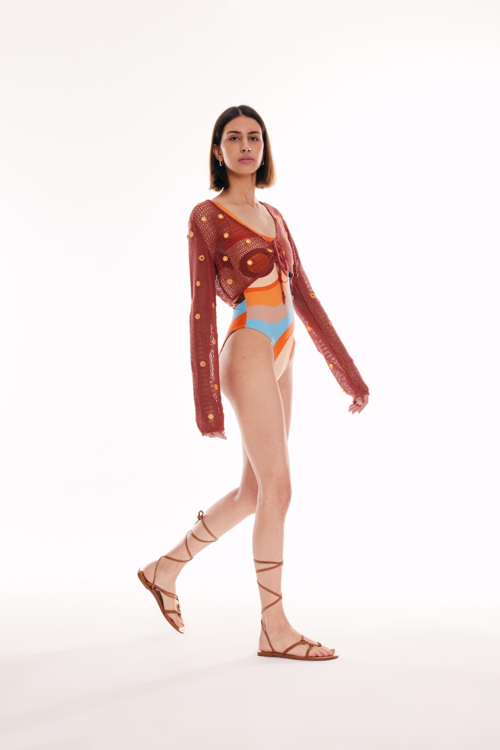 Wayt-Mars İzohips Desenli Renkli Recycled Mayo-Mayo-6-Milagron.com