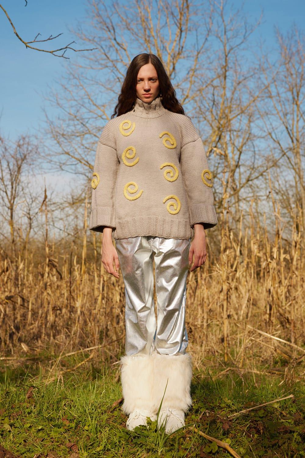 Wayt-Milky Way Gri Spiralli El Örgüsü Kazak-Kazak & Triko-3-Milagron.com