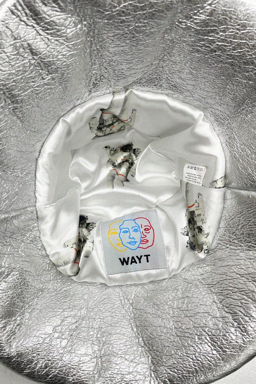 Wayt-Silver Moon Metalik Gümüş Bucket Şapka-Bucket Hat-3-Milagron.com