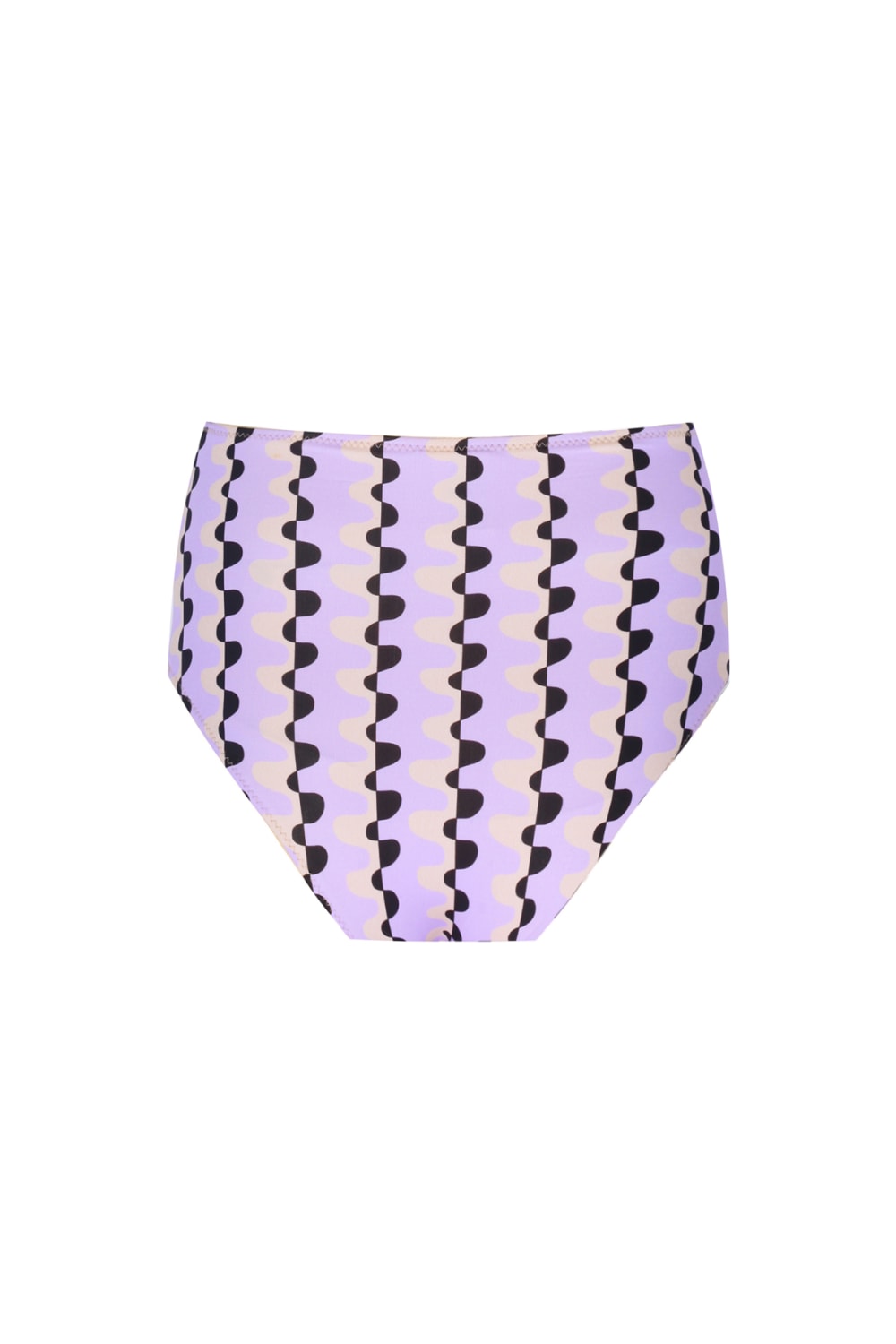 Wayt-Sonic Adventure Geometrik Desenli Yüksek Bel Lila Bikini Altı-Bikini & Mayo-2-Milagron.com