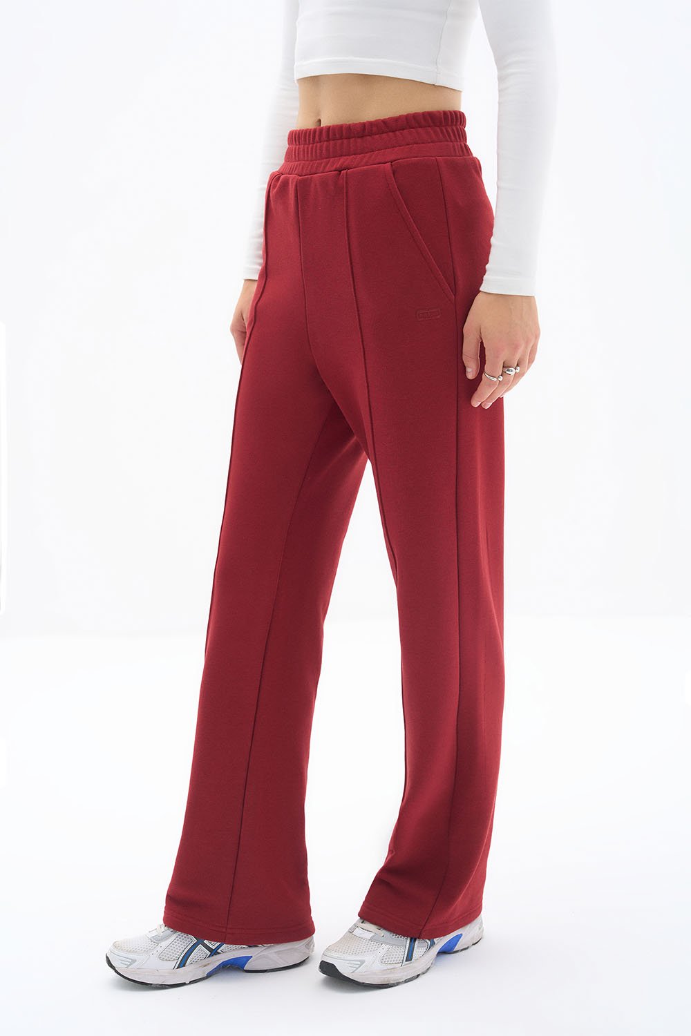 Wear Three Points-Bordo Lubna Pantolon-Eşofman-4-Milagron.com