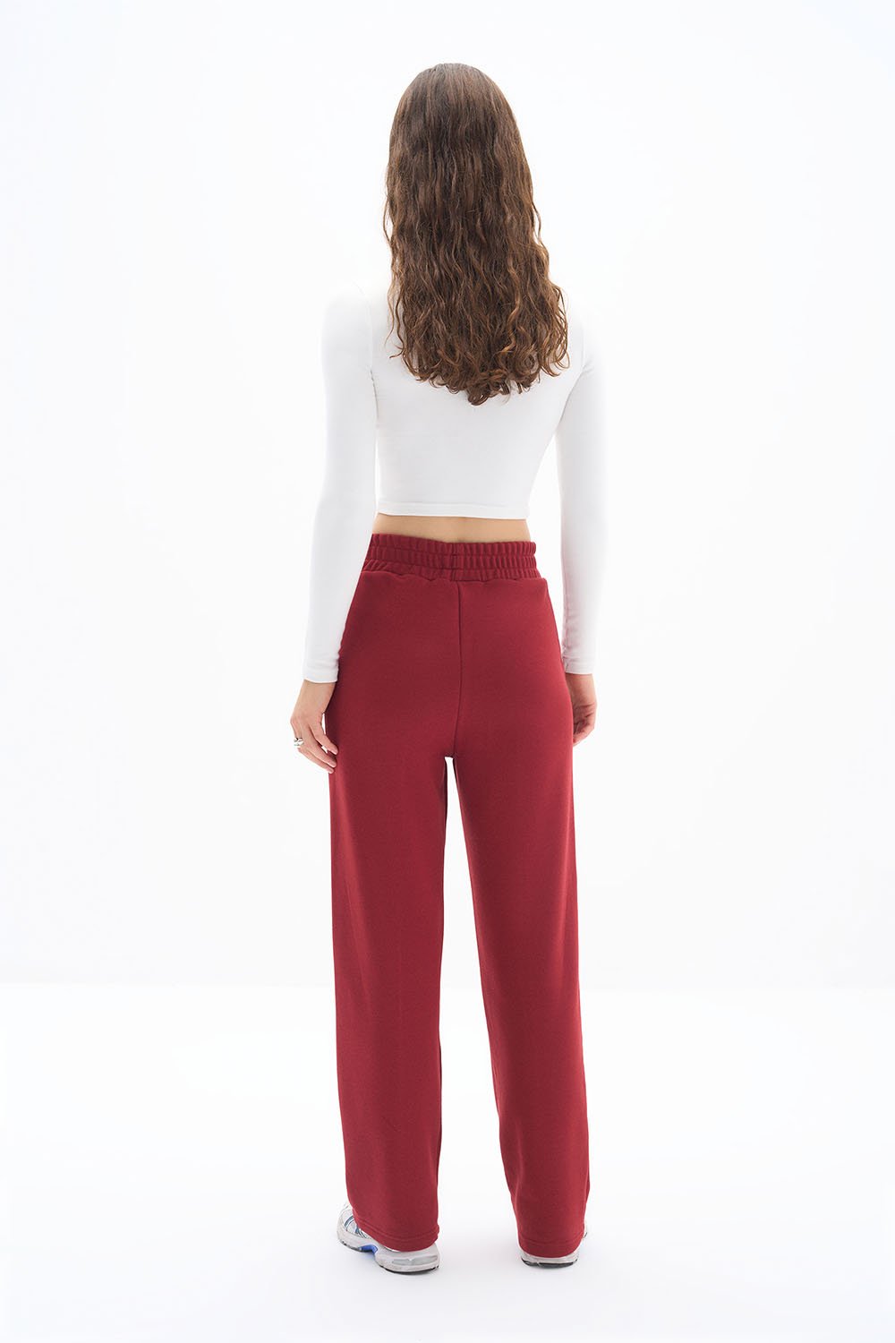 Wear Three Points-Bordo Lubna Pantolon-Eşofman-5-Milagron.com