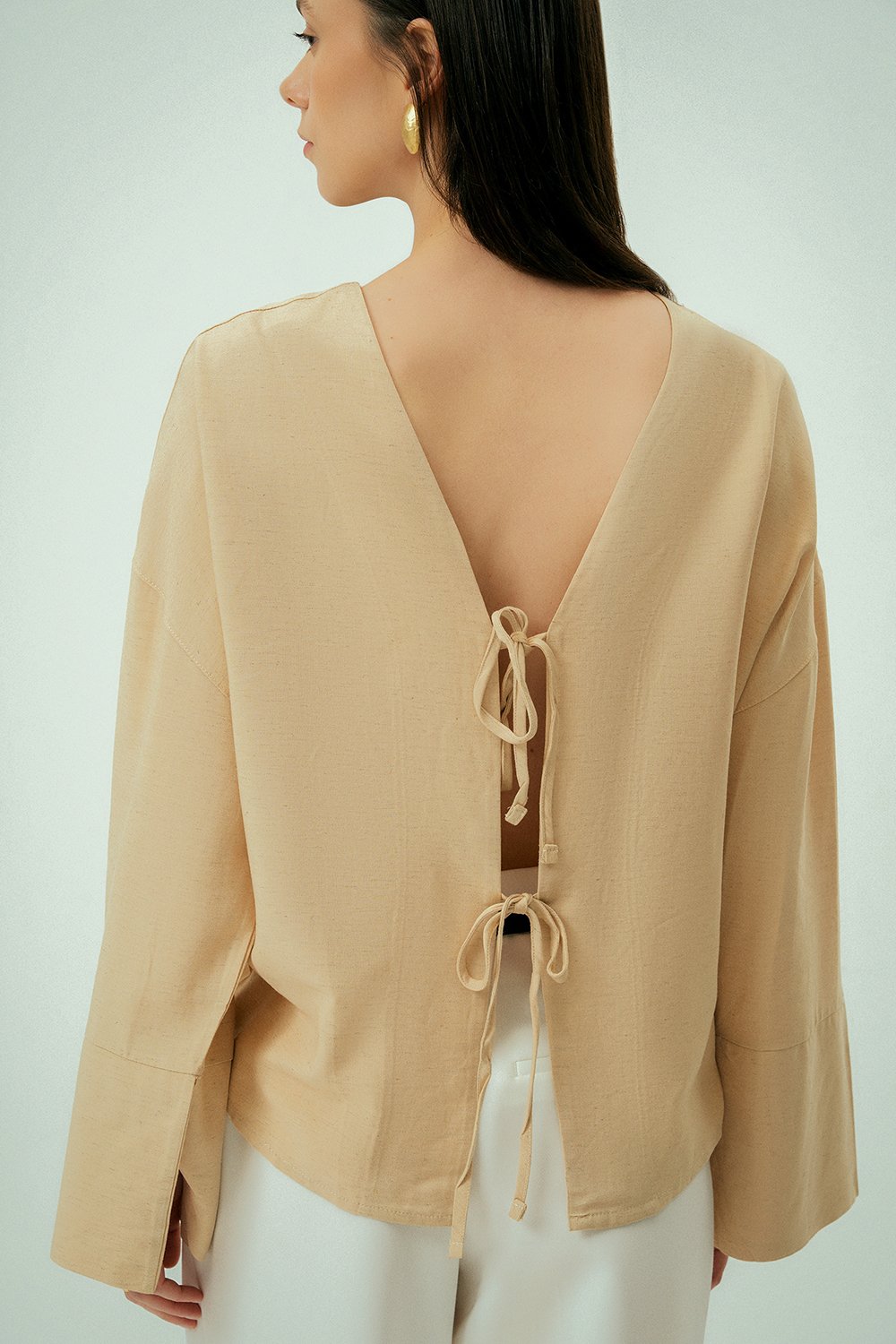 Wear Three Points-Glow Keten Gömlek-Gömlek-2-Milagron.com