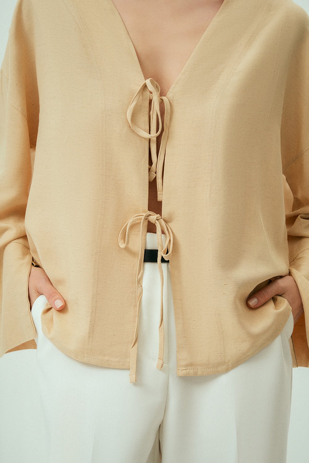 Wear Three Points-Glow Keten Gömlek-Gömlek-4-Milagron.com