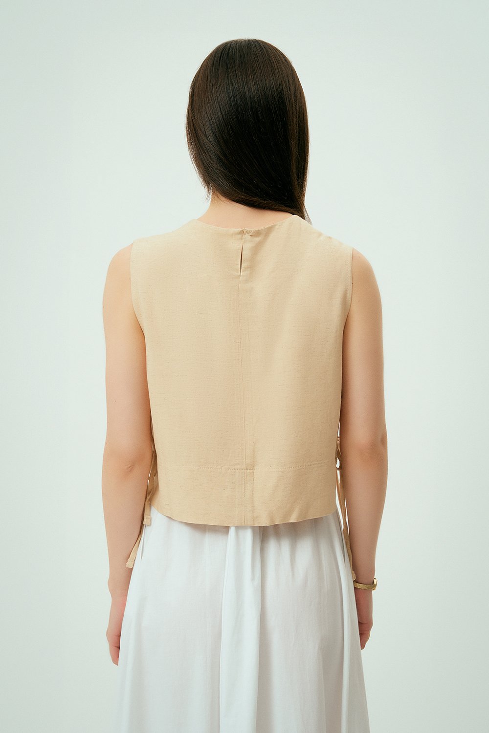 Wear Three Points-Luna Keten Top-Gömlek-4-Milagron.com