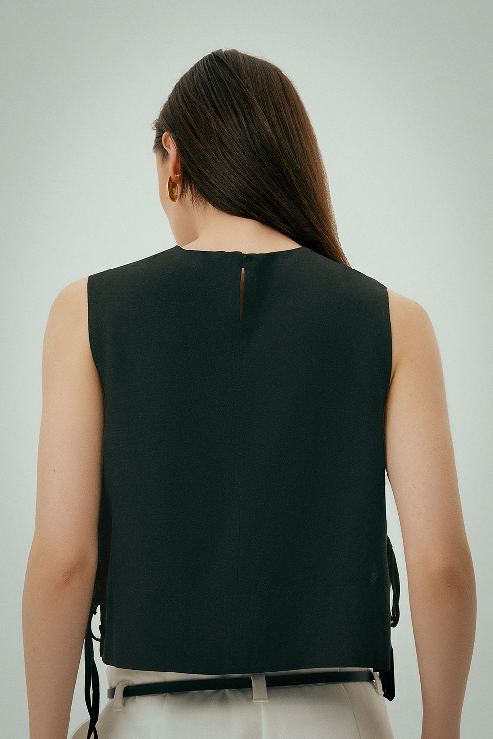 Wear Three Points-Luna Keten Top-Gömlek-5-Milagron.com