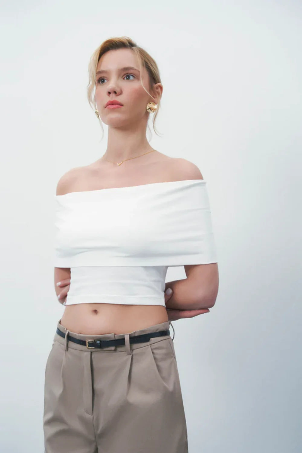 Wear Three Points-Whi̇te Swan Top-Top-4-Milagron.com