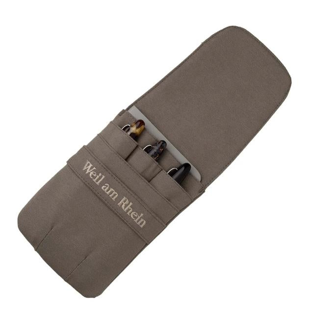 Weil Am Rhein-Triple Plus Serisi 3'lü Kalem Kılıfı Taupe-Kalem Çantası-5-Milagron.com