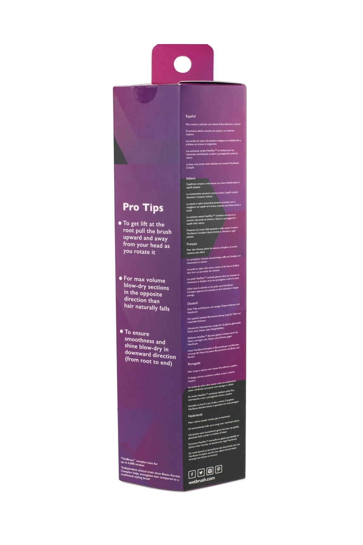 Wet Brush Volumizing Round Brush İnce Telli Saçlar İçin Saç Fırçası