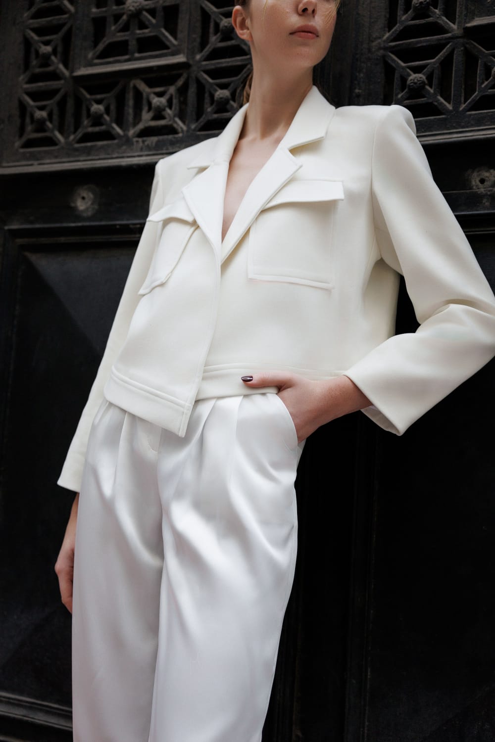 Wingcott-Asimetrik Kapama Cep Detaylı Ceket-Ceket-1-Milagron.com