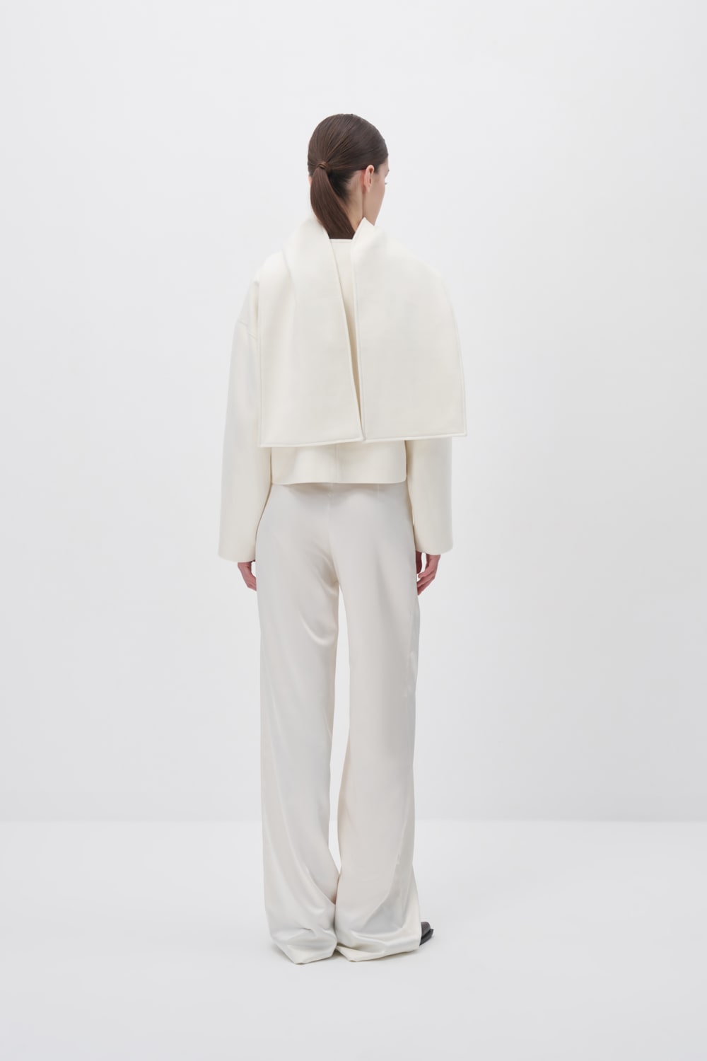 Wingcott-Ekru Şal Detaylı Kaşe Ceket-Ceket-9-Milagron.com