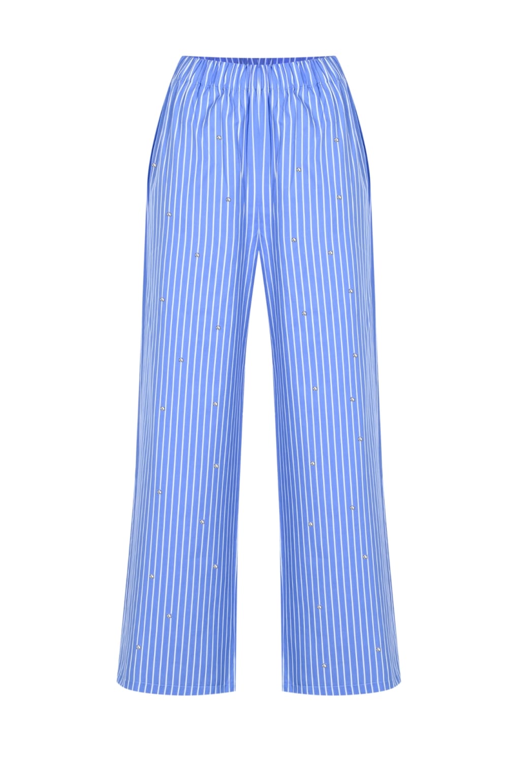 Wingcott-Taş İşlemeli Çizgili Rahat Pantolon-Pantolon-3-Milagron.com