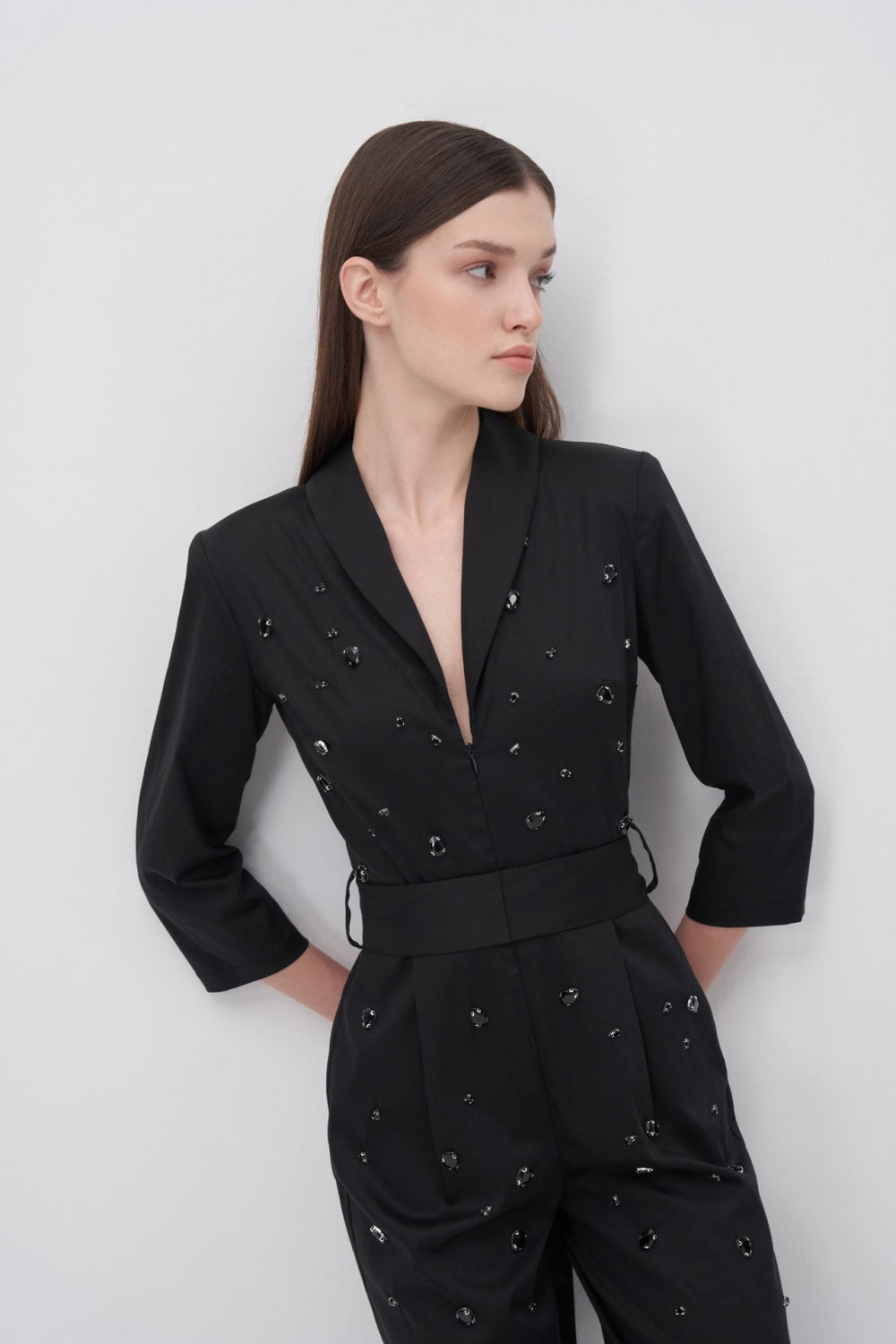 Wingcott-Taş İşlemeli Fermuar Detaylı Tulum-Tulum-2-Milagron.com