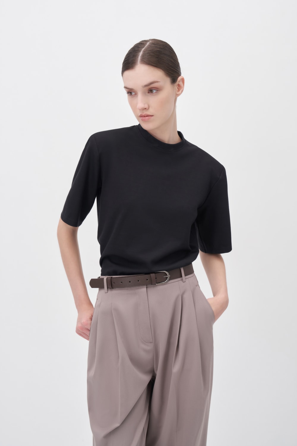 Wingcott-Vizon Çift Pileli Geniş Kesim Pantolon-Pantolon-2-Milagron.com