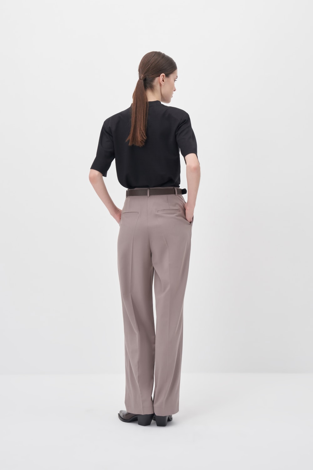 Wingcott-Vizon Çift Pileli Geniş Kesim Pantolon-Pantolon-4-Milagron.com