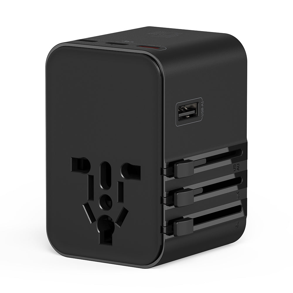 Wi-Ua006 Tr/Us/Uk/Au/Eu Uyumlu 2500W 45W Gan Universal Seyahat Adaptörü