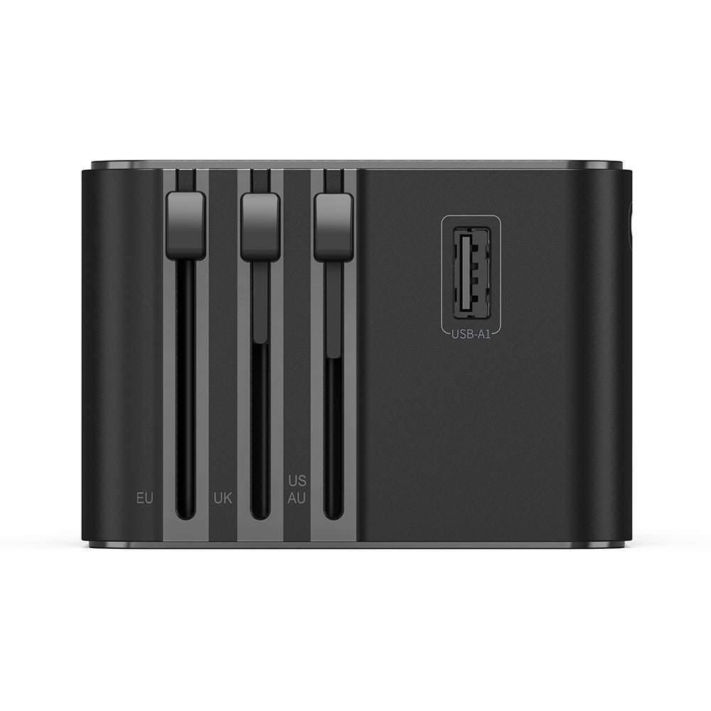 Wi-Ua006 Tr/Us/Uk/Au/Eu Uyumlu 2500W 45W Gan Universal Seyahat Adaptörü